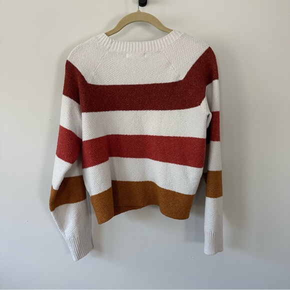 Pinque Pullover Sweater XS Orange & White - Picture 2 of 7